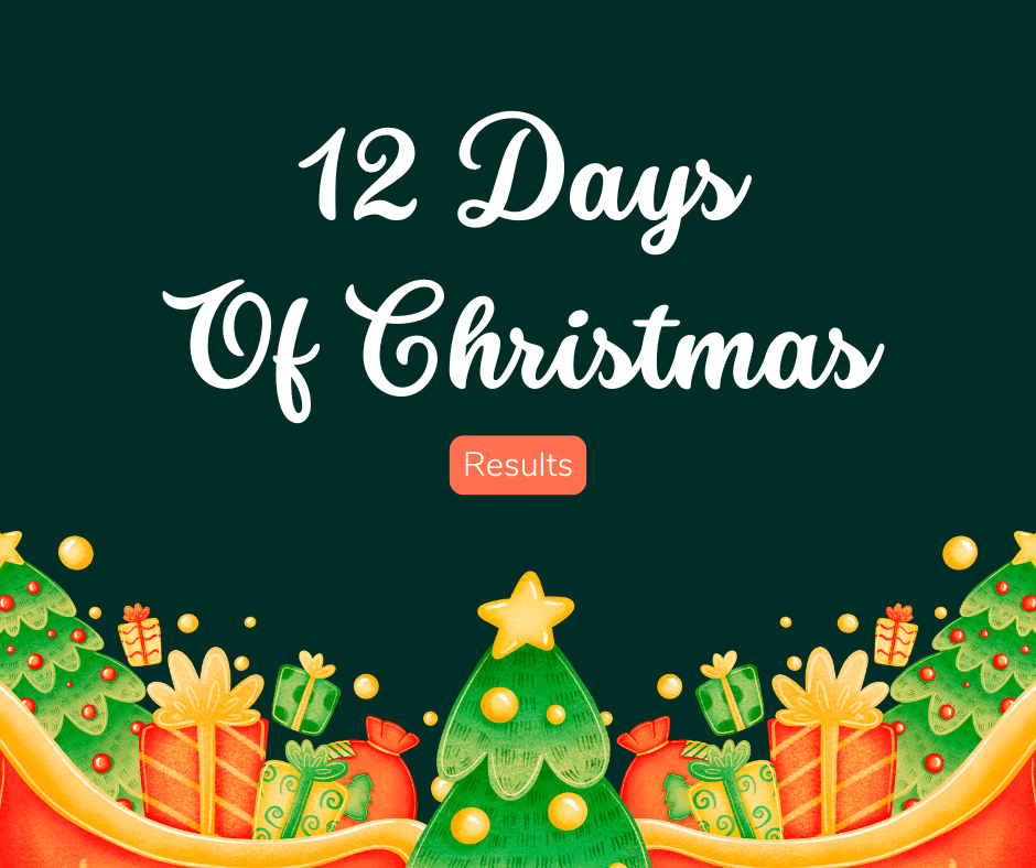 Twelve Days of Christmas Results